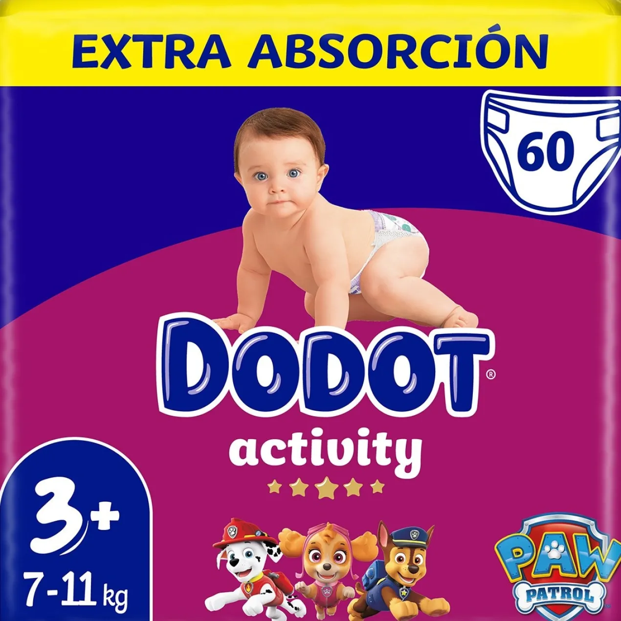 Activity Couches de 7 à 11 kg taille 3+ Extra absorption