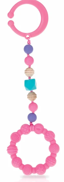 Anneau de dentition en silicone avec pince +3 mois