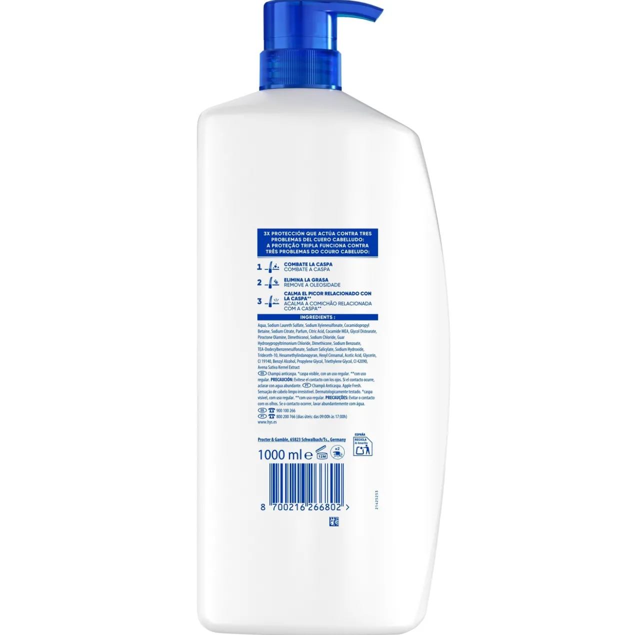 Apple Fresh Shampoing Antipelliculaires 2en1