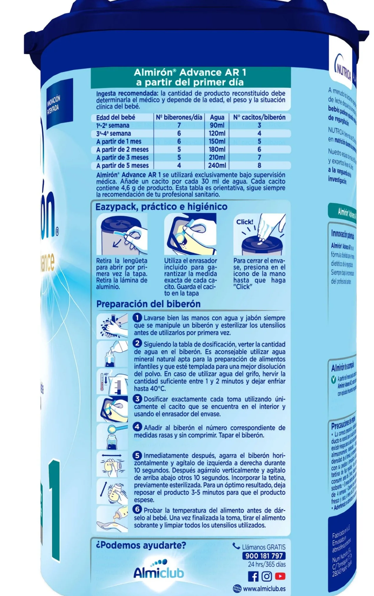 AR 1 Lait de Démarrage Anti-Régurgitation