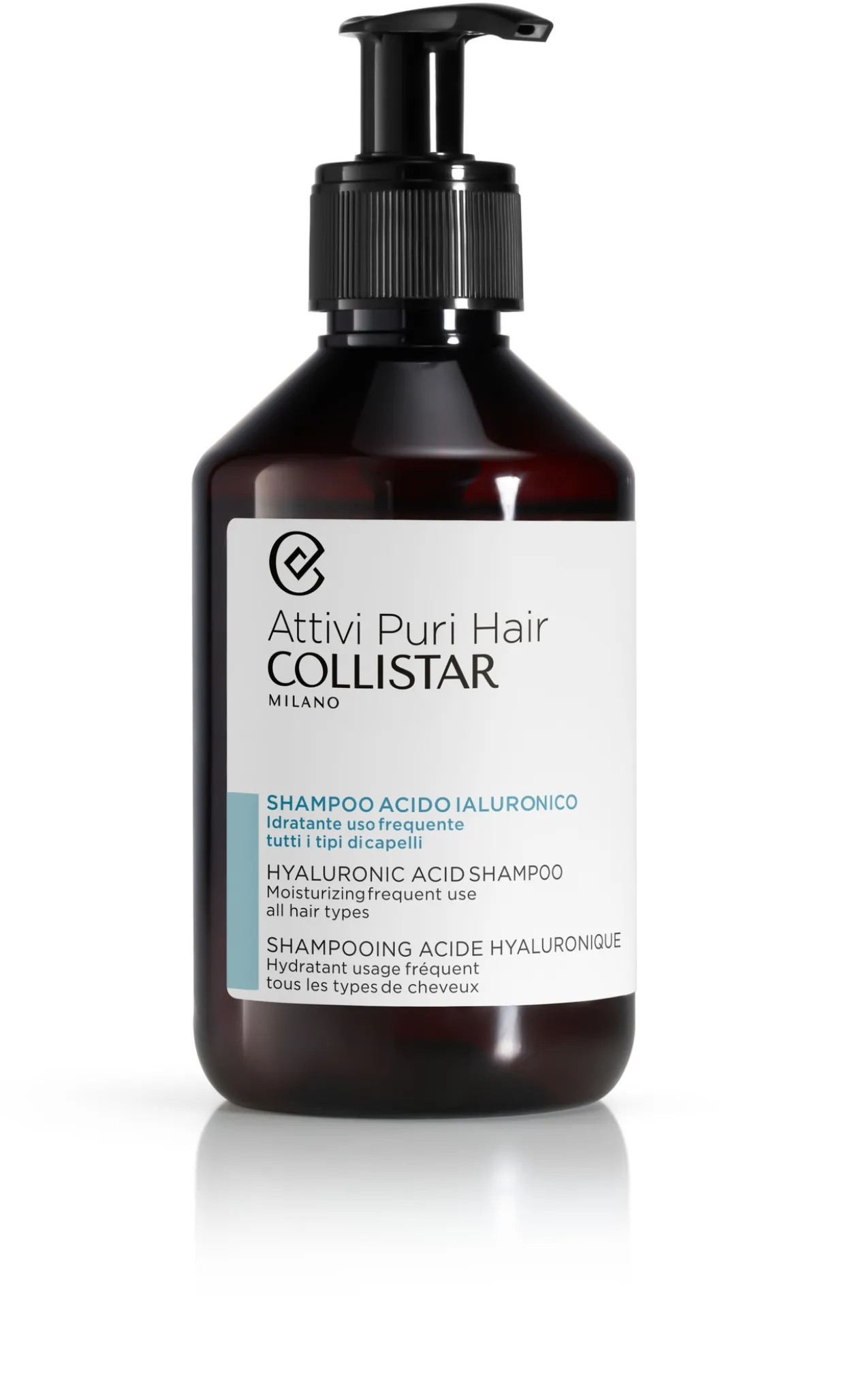 Attivi Puri Shampoing Hydratant à l'Acide Hyaluronique