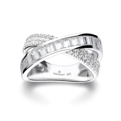 Bague Tokyo Argent Sterling/Revètement en Or 18k