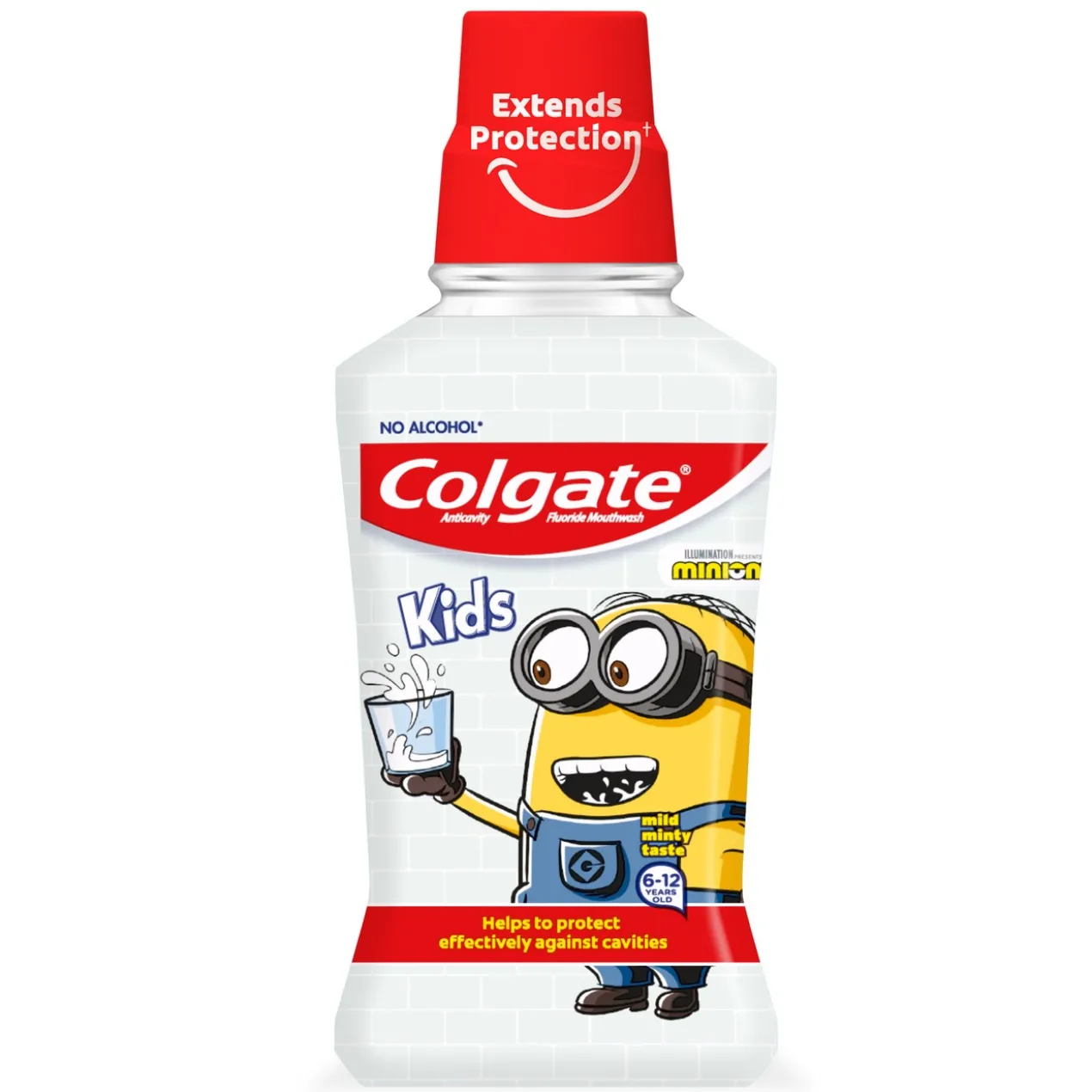 Bain de bouche anticaries Minions pour enfants 6-12 ans