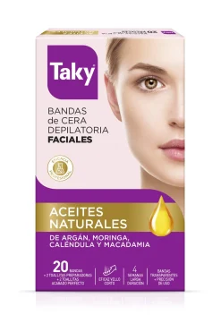 Bandes de cire dépilatoires pour le visage