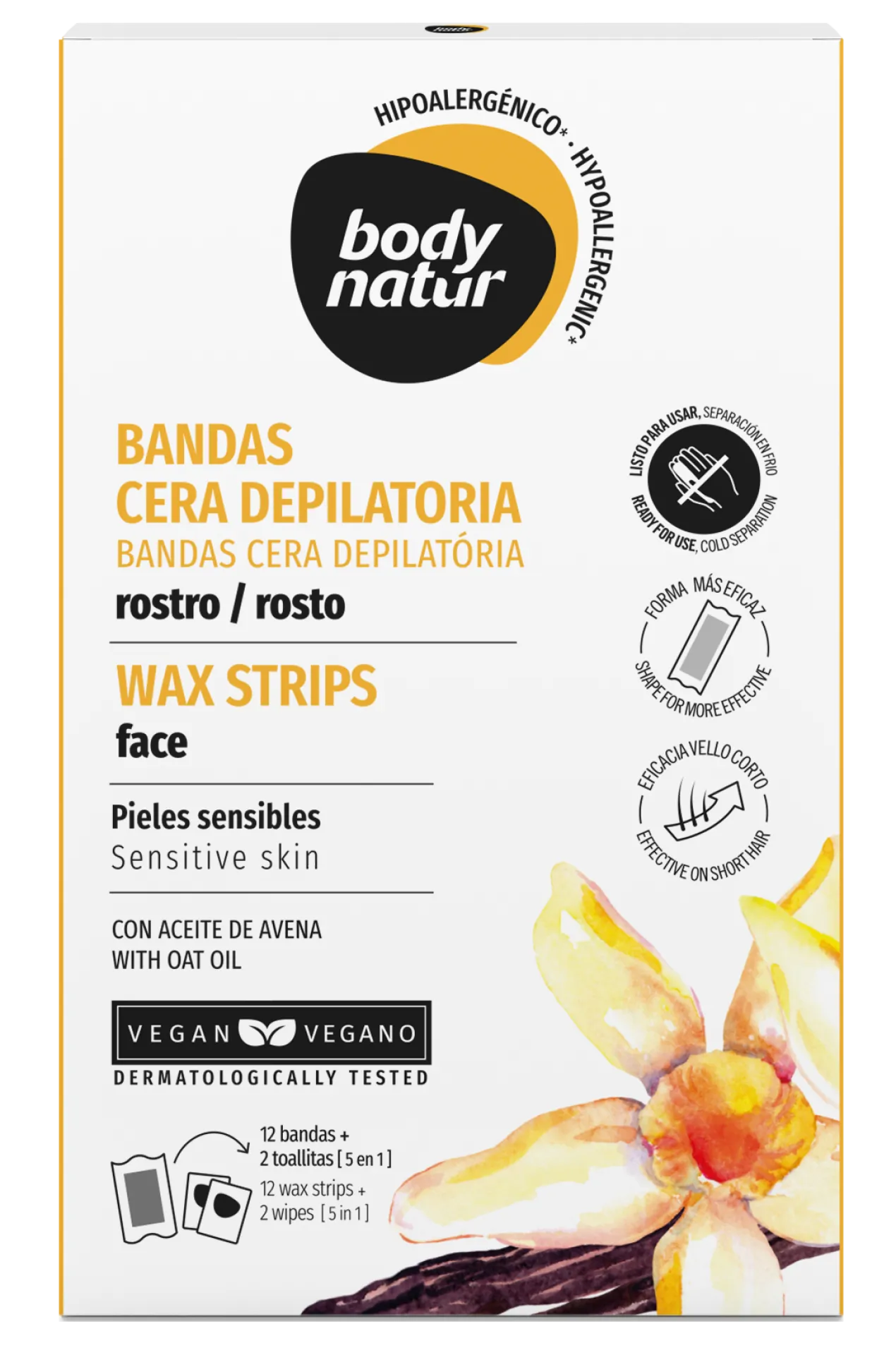 Bandes dépilatoires pour le Visage Peaux Sensibles