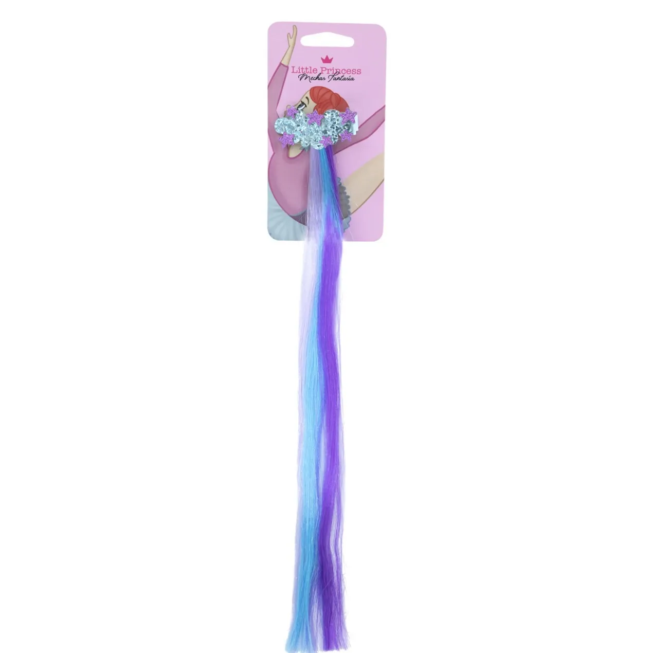 Barrette Nuage avec mèche colorée Little Princess