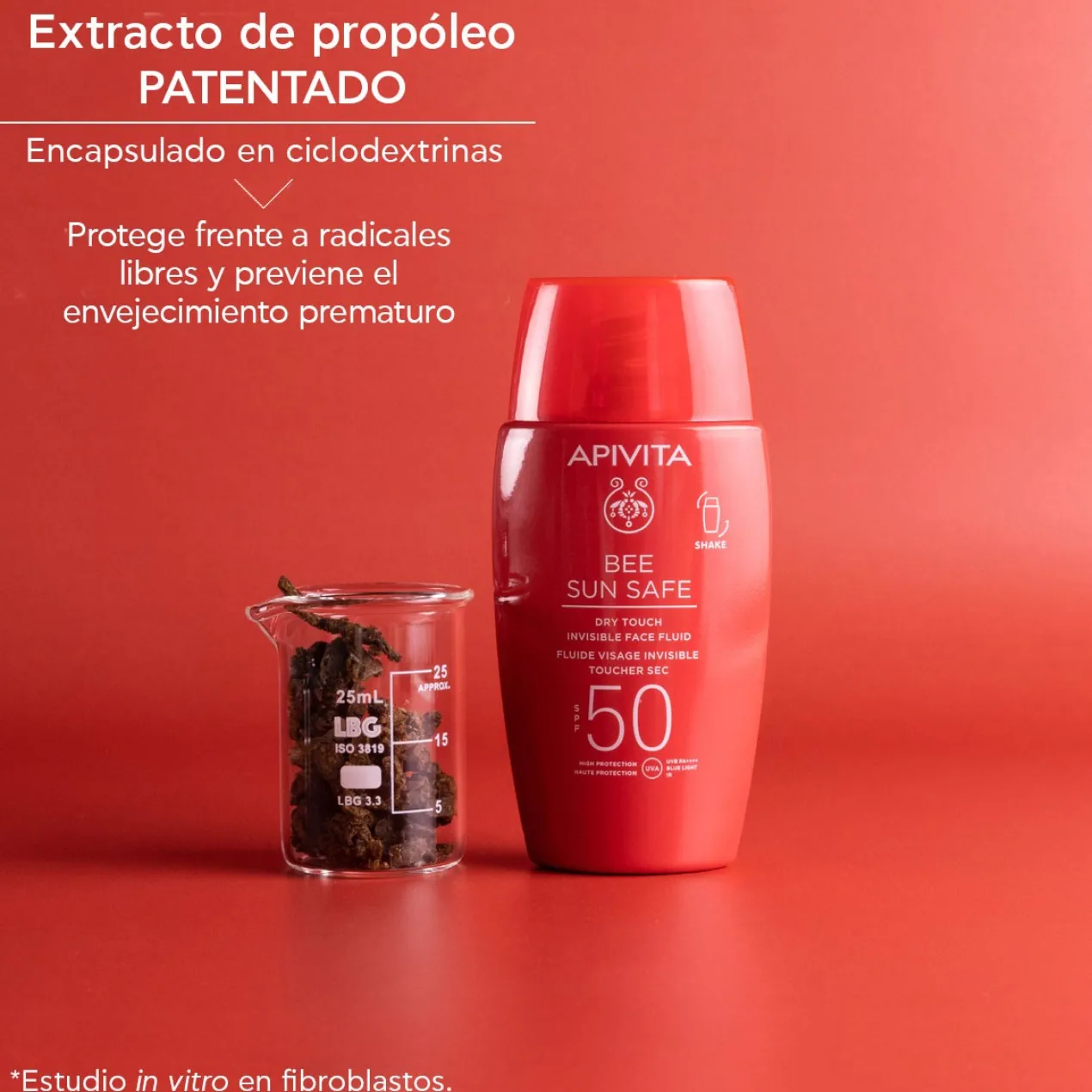 Bee Sun Safe Fluide Visage Invisible Touche Sèche SPF50