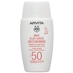 Bee Sun Safe Fluide Visage Réparateur Anti-âge SPF50