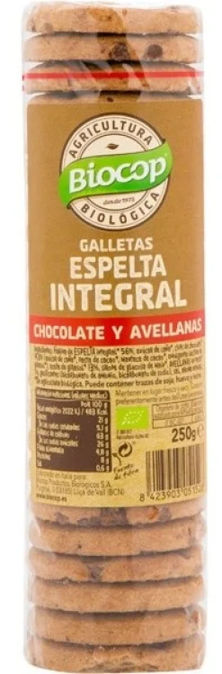 Biscuits Épeautre Complète Chocolat Noisettes