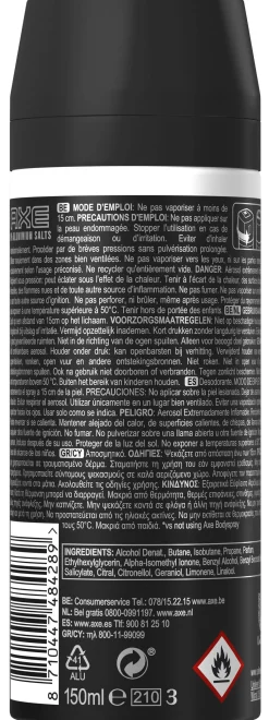 Black Déodorant Spray