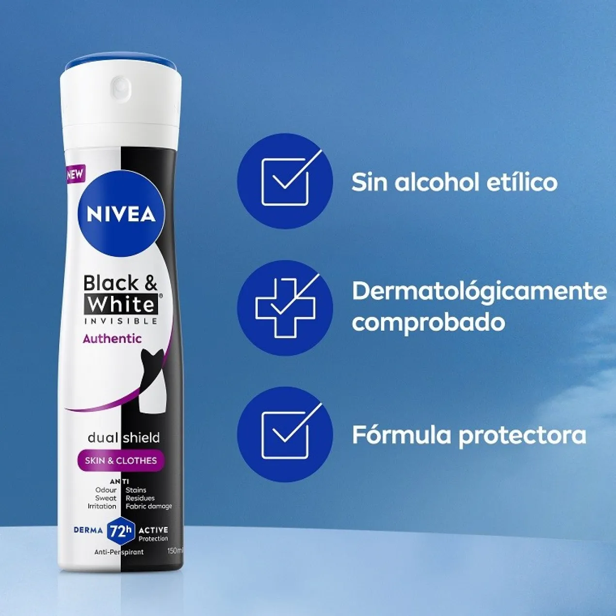 Black & White Authentic Spray Déodorant Pour Femme