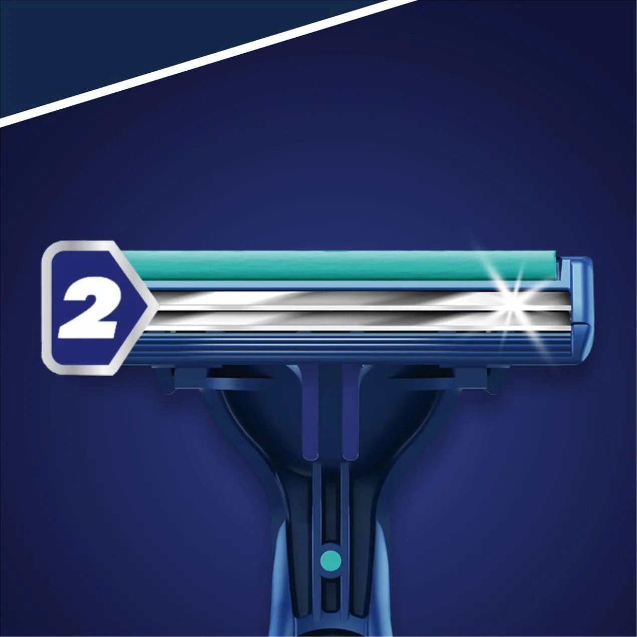 Blue II Plus Slalom Rasoirs Jetables