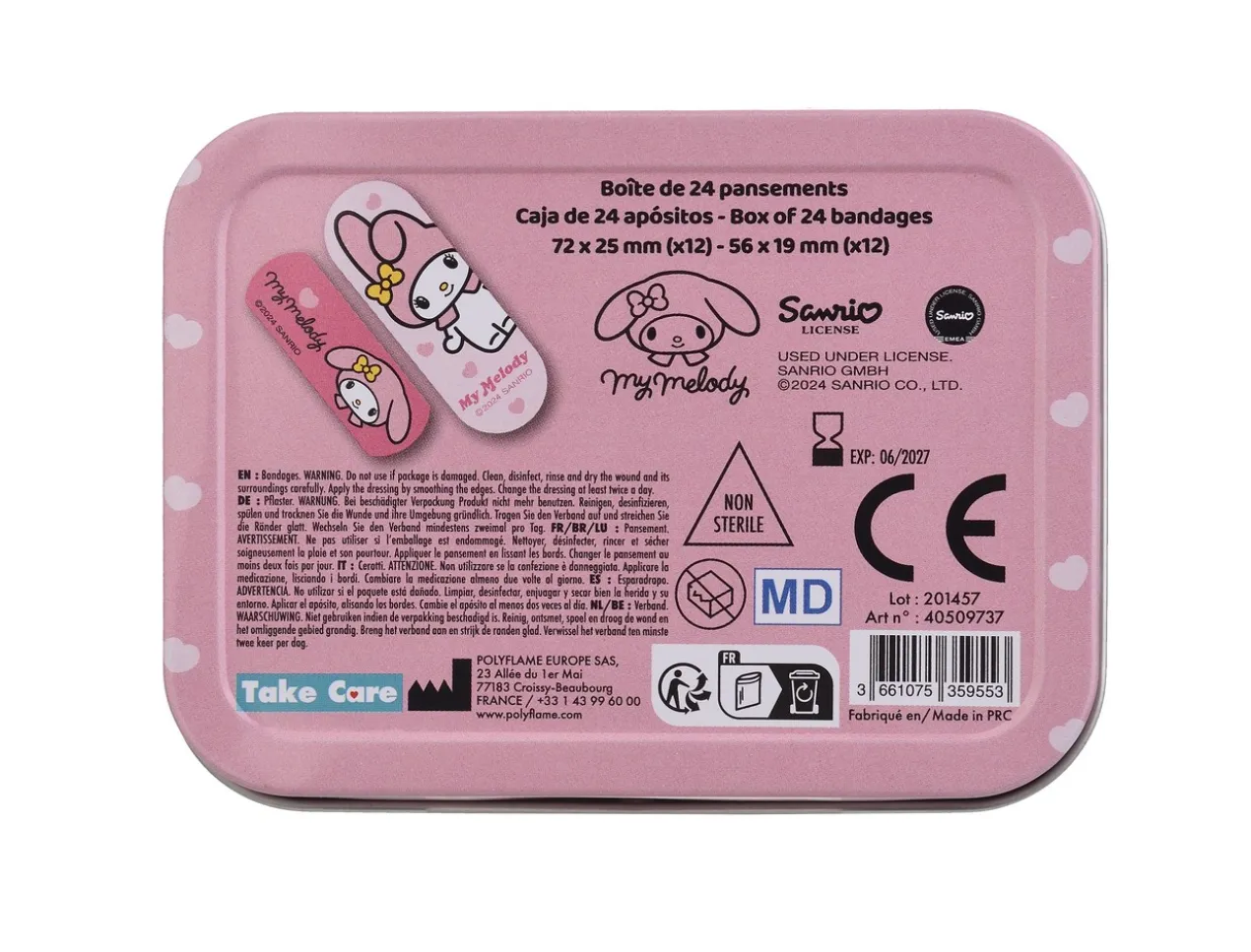 Boîte de Pansements Enfant My Melody