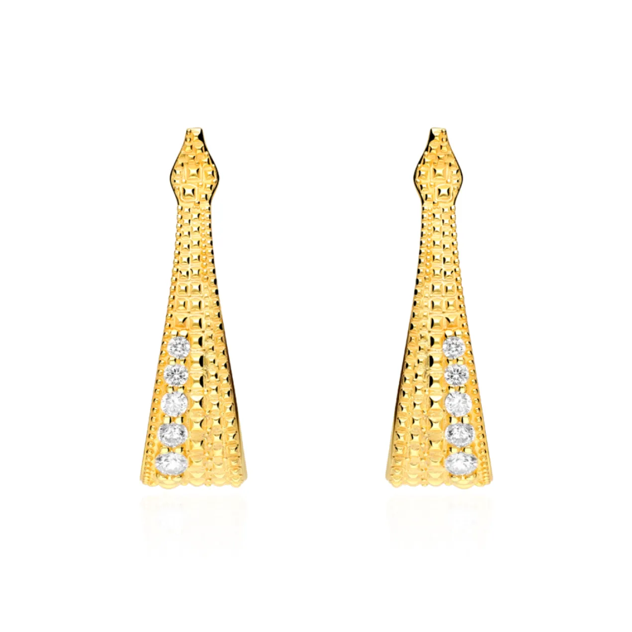 Boucles d'oreilles Sakkara Argent Sterling / Plaqué or 18K