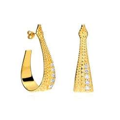 Boucles d'oreilles Sakkara Argent Sterling / Plaqué or 18K