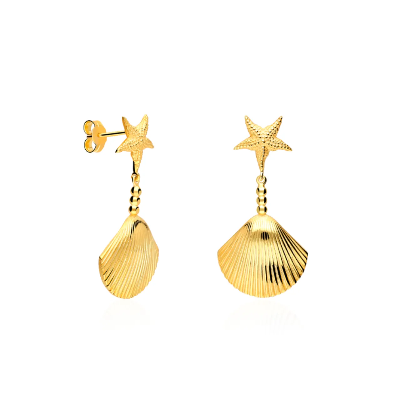 Boucles d'oreilles Seris Argent Sterling / Plaqué or 18K