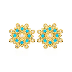 Boucles d'oreilles Seshat Argent Sterling / Plaqué or 18K