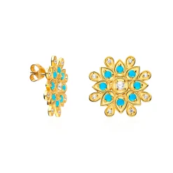 Boucles d'oreilles Seshat Argent Sterling / Plaqué or 18K