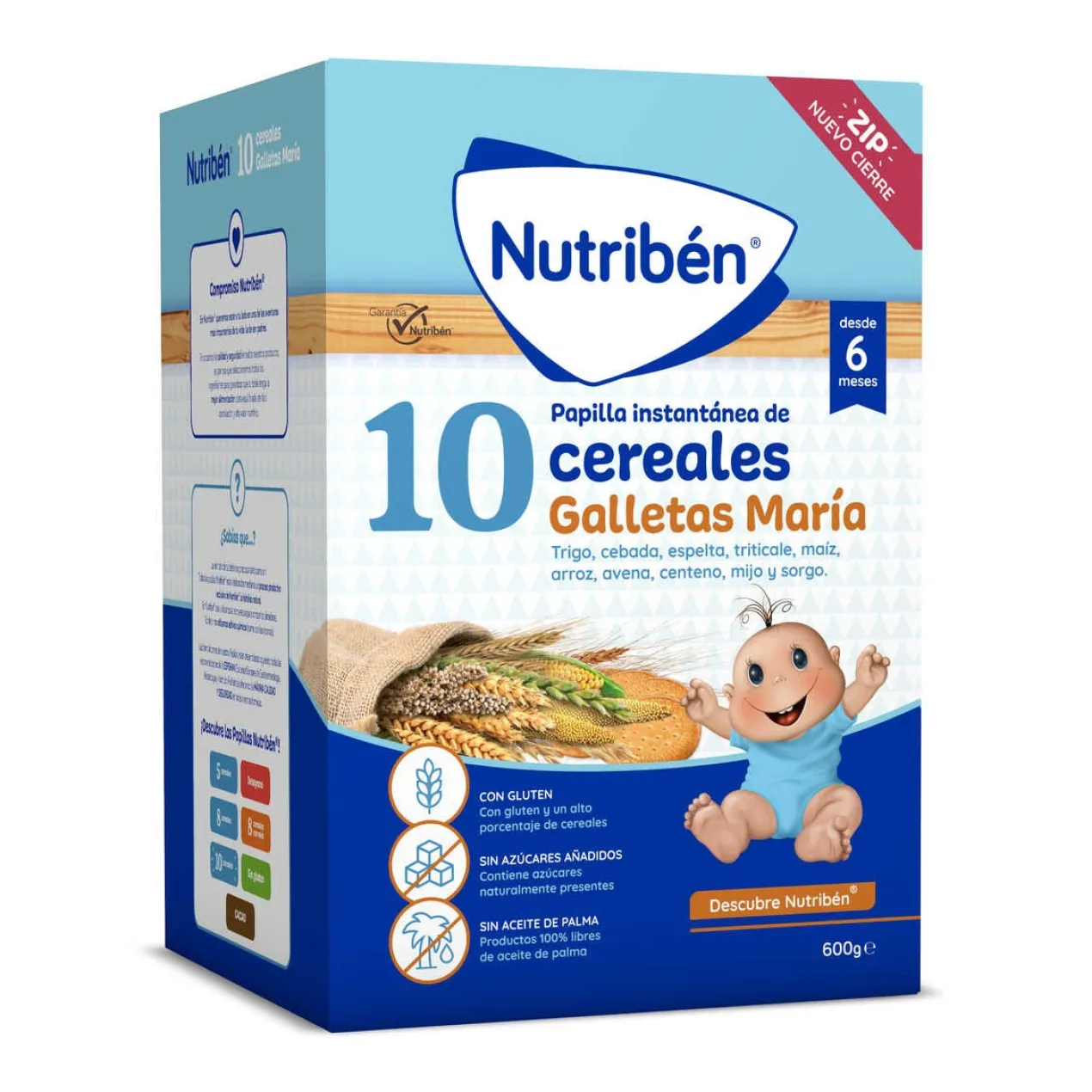 Bouillie Instantanée 10 céréales Biscuits María