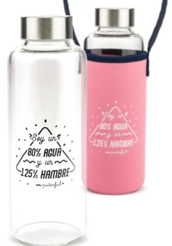 Bouteille en Verre "Eau et Faim"