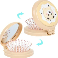 Brosse de Poche avec Miroir Kawaii