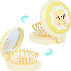 Brosse de Poche avec Miroir Kawaii