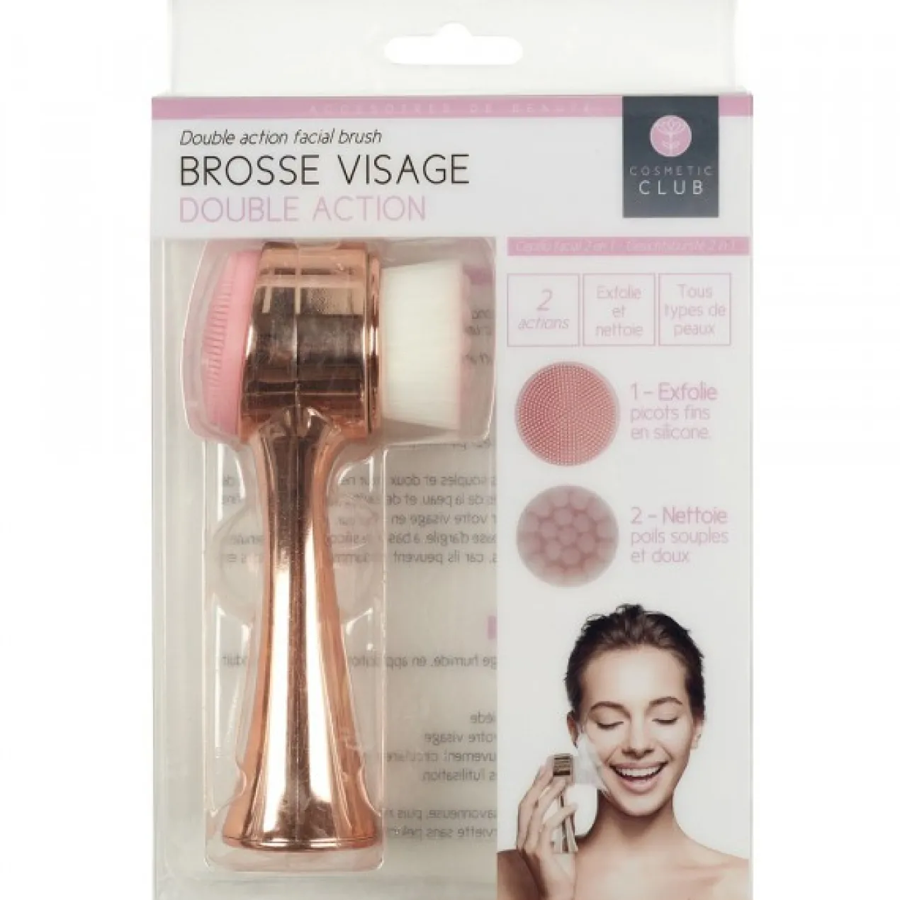 Brosse pour le Visage 2 en 1