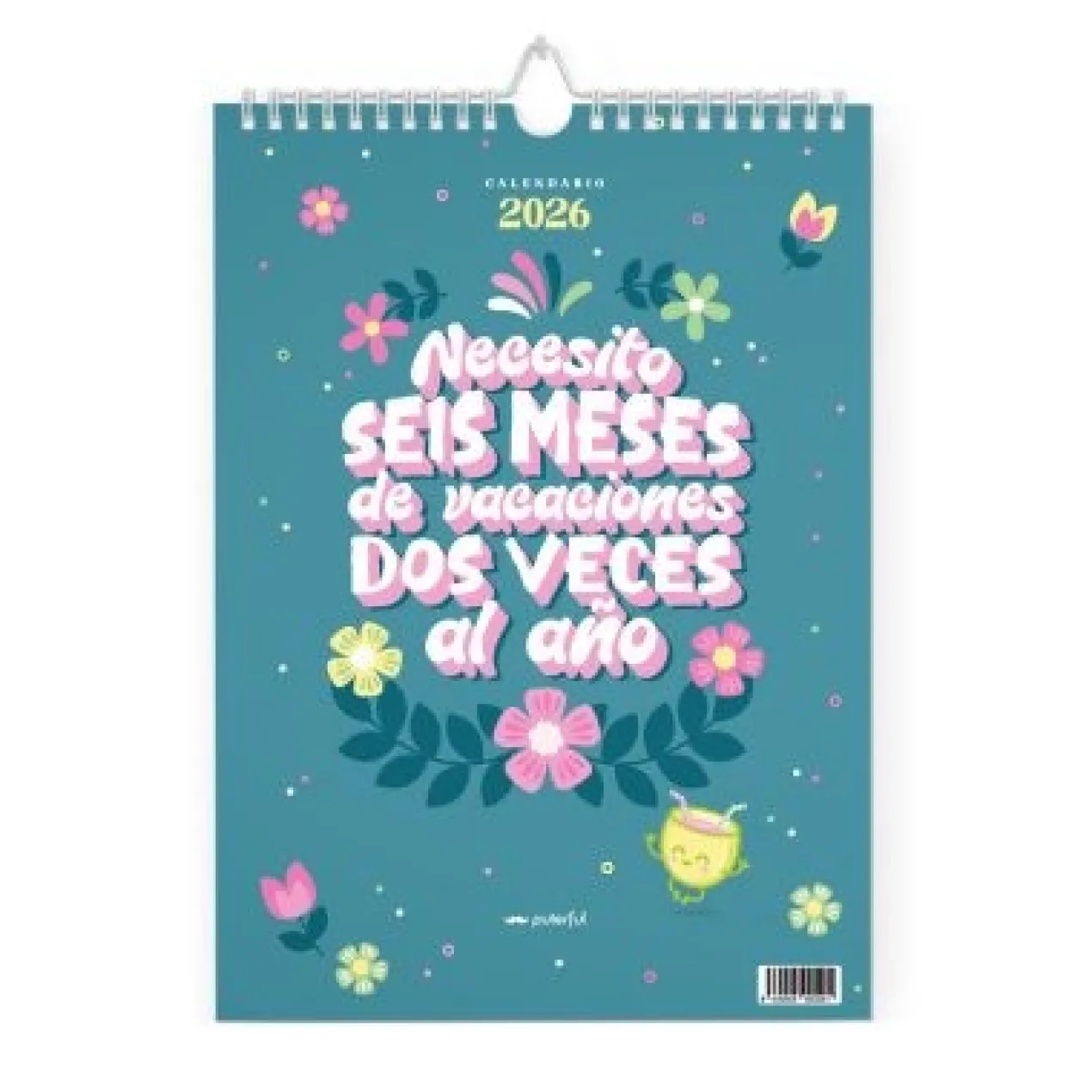 Calendrier Mural 2026 Necesito Seis Meses