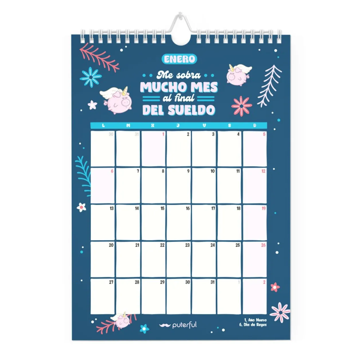 Calendrier Mural 2025 No me da la vida