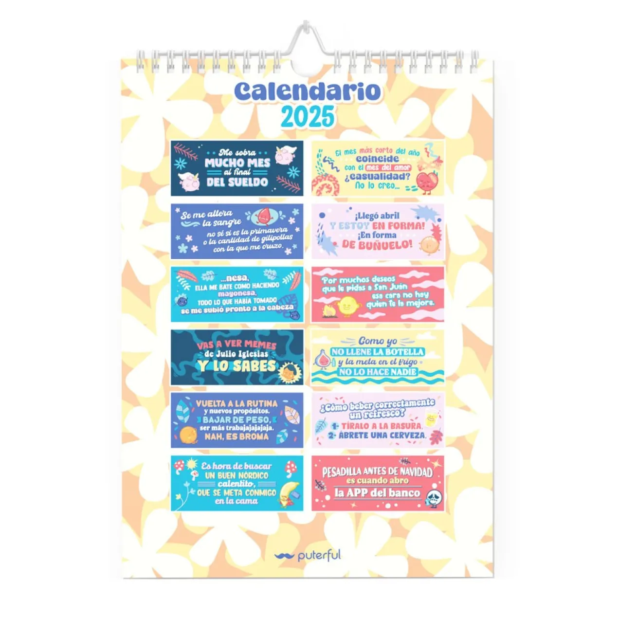 Calendrier Mural 2025 No me da la vida