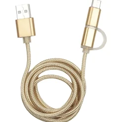 Câble USB 2 en 1 Micro USB