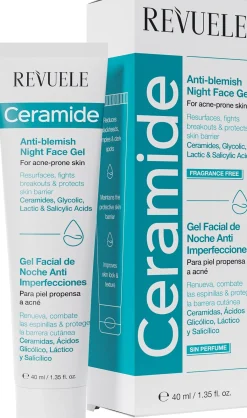 Ceramide Gel pour le Visage de Nuit Anti-imperfections