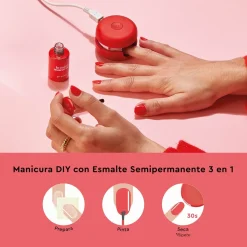 Cherry Red Kit Manucure Semi-Permanente