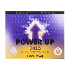 Chewing-gum énergisant Power Up avec caféine et vitamine B6