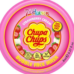 Chupa Chups Masque Visage à Bulles Crème à la Fraise