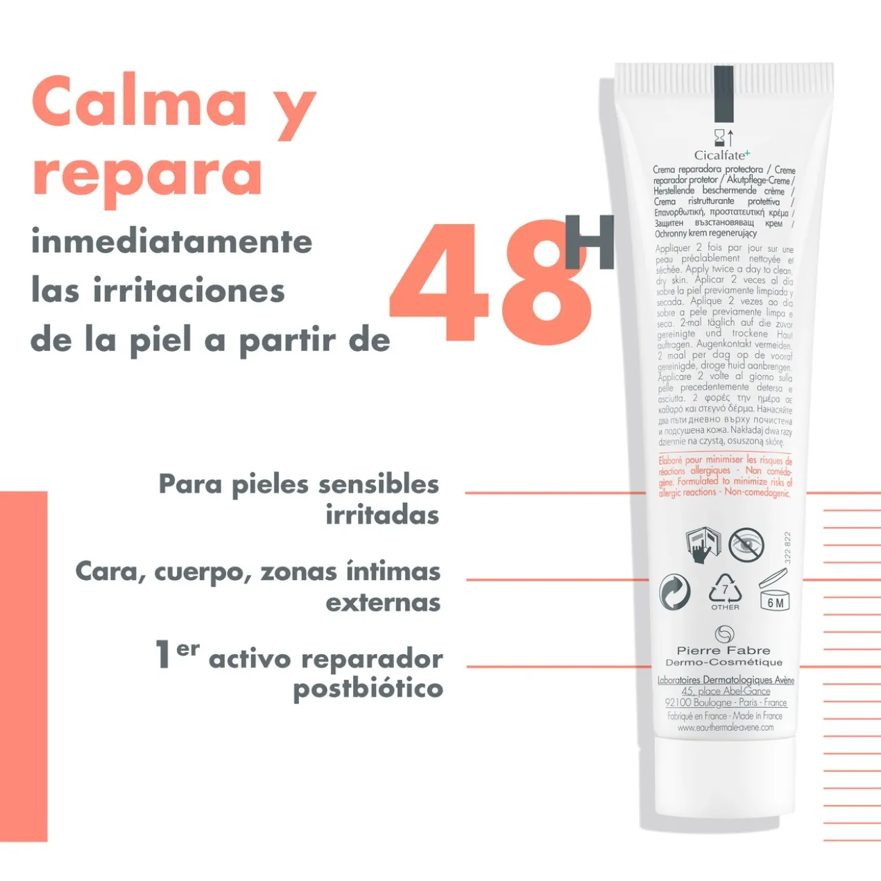Cicalfate+ Crème Réparatrice Protectrice