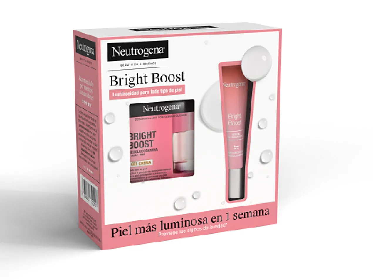 Coffret Bright Boost Gel-Crème de Jour Anti-Âge + Sérum Illuminateur à la Néoglucosamine