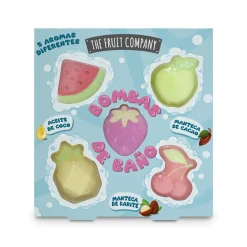 Coffret de 5 bombes de bain aux fruits