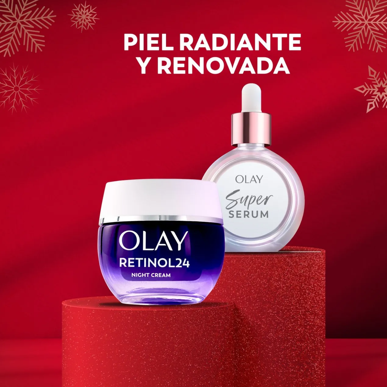 Coffret Olay Retinol 24 Nuit + Sérum Anti-Âge