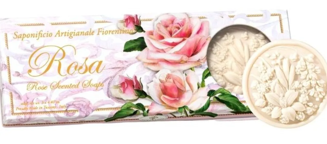 Coffret Savon Artisanal Parfum Roses