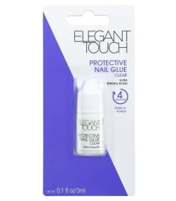 Colle protectrice pour ongles transparente