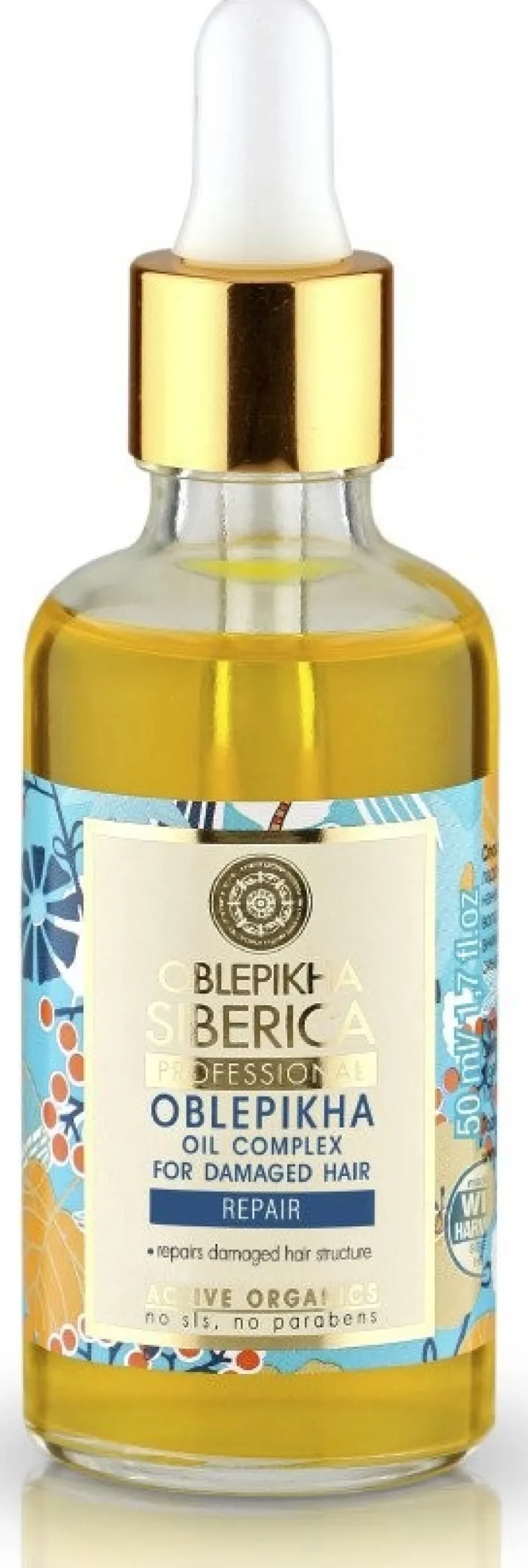 Complexe d’Huiles Oblepikha Cheveux Abîmés