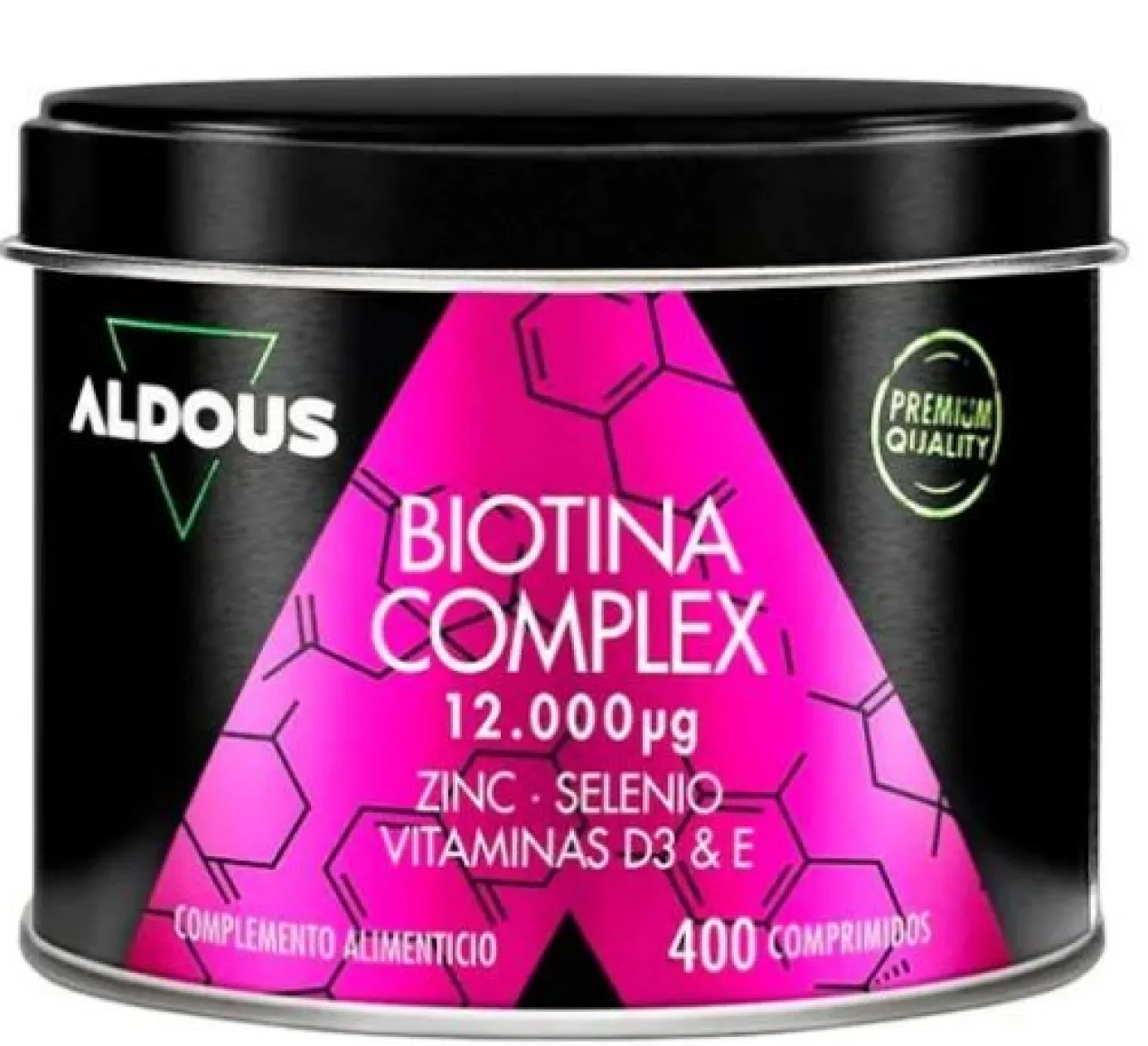 Comprimés Biotine Complex 12 000 mcg Zinc Sélénium Vitamines D3 & E