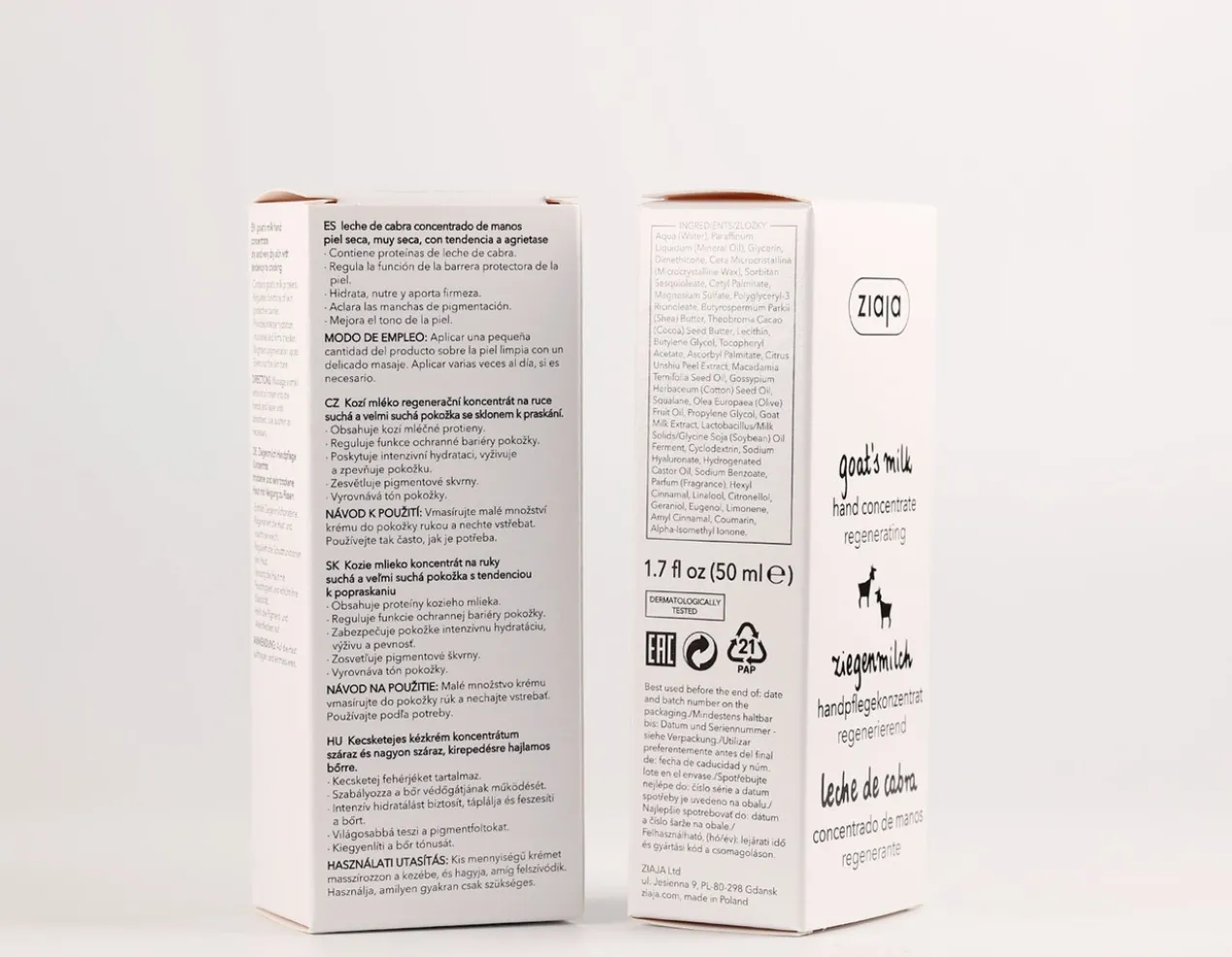 Crème Concentrée pour les Mains au Lait de Chèvre