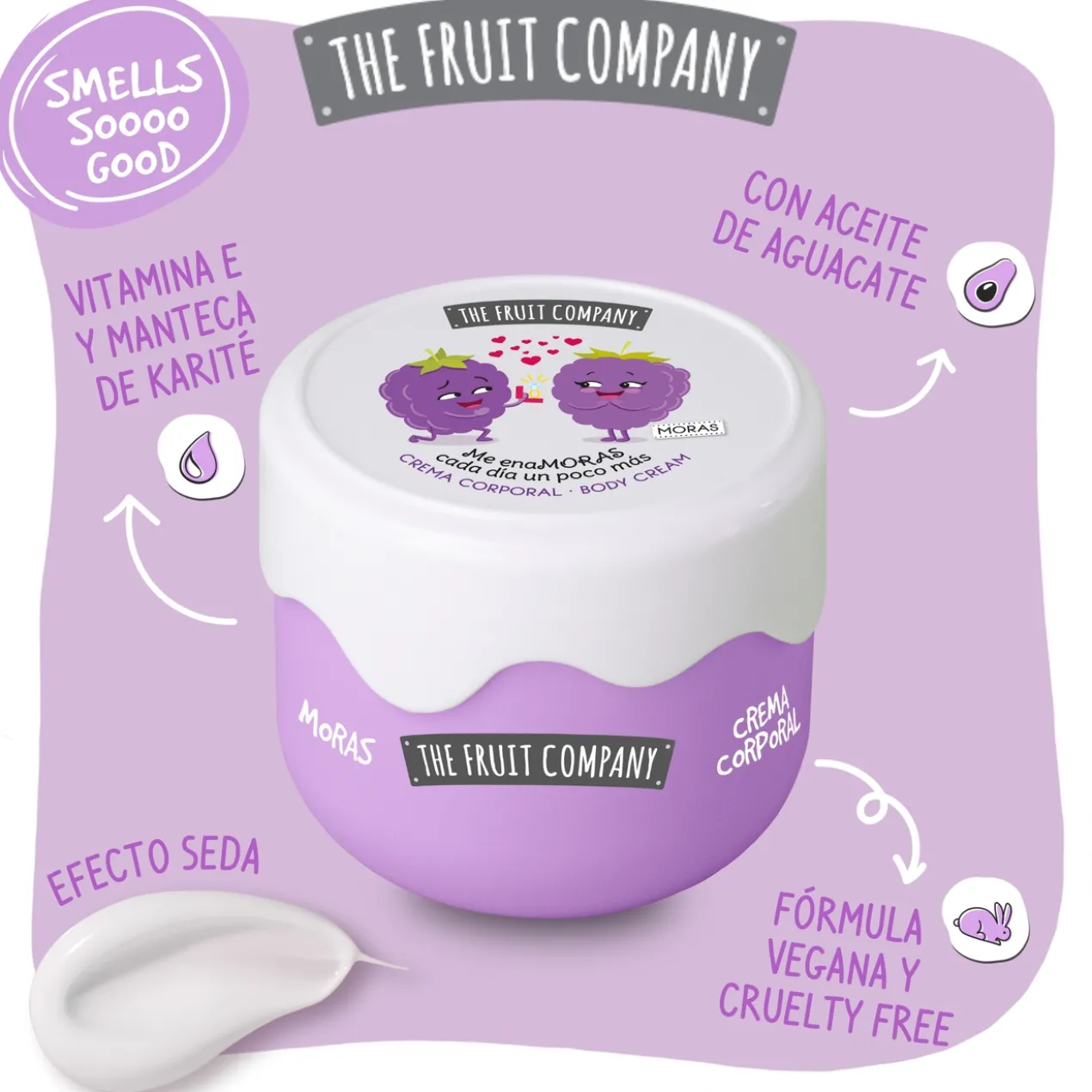Crème corporelle aux mûres