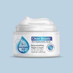 Crème de Nuit Rajeunissante 4x Acide Hyaluronique