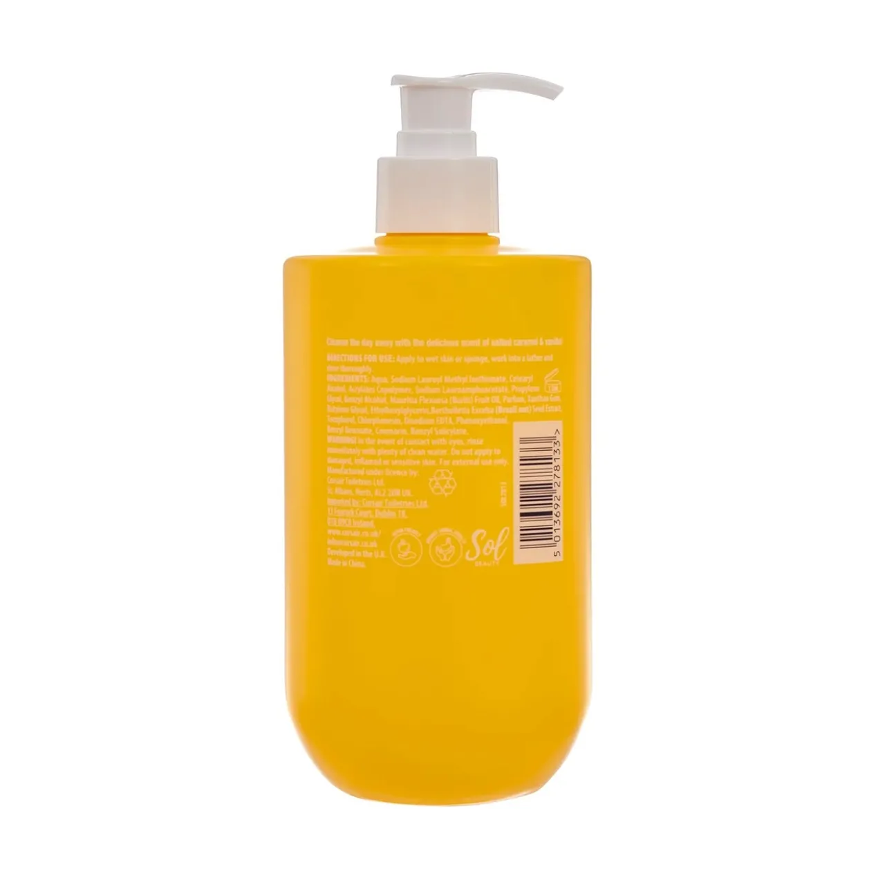 Crème Douche à l'Arôme de Vanille et Caramel Salé