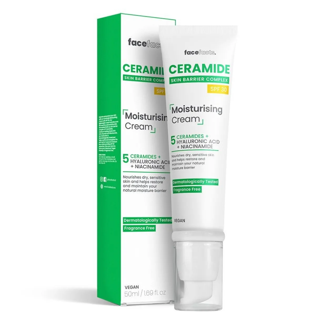 Crème Hydratante aux Céramides SPF30