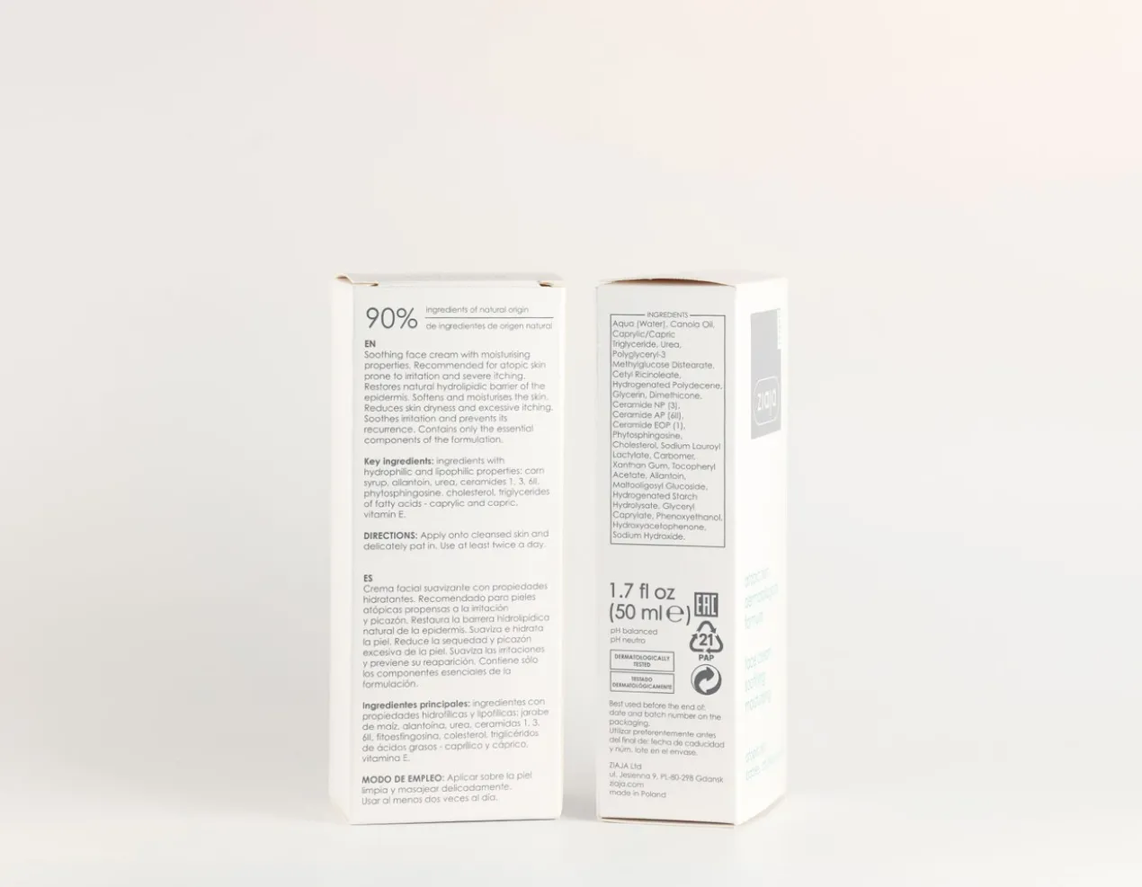 Crème Hydratante pour le Visage Peau Atopique