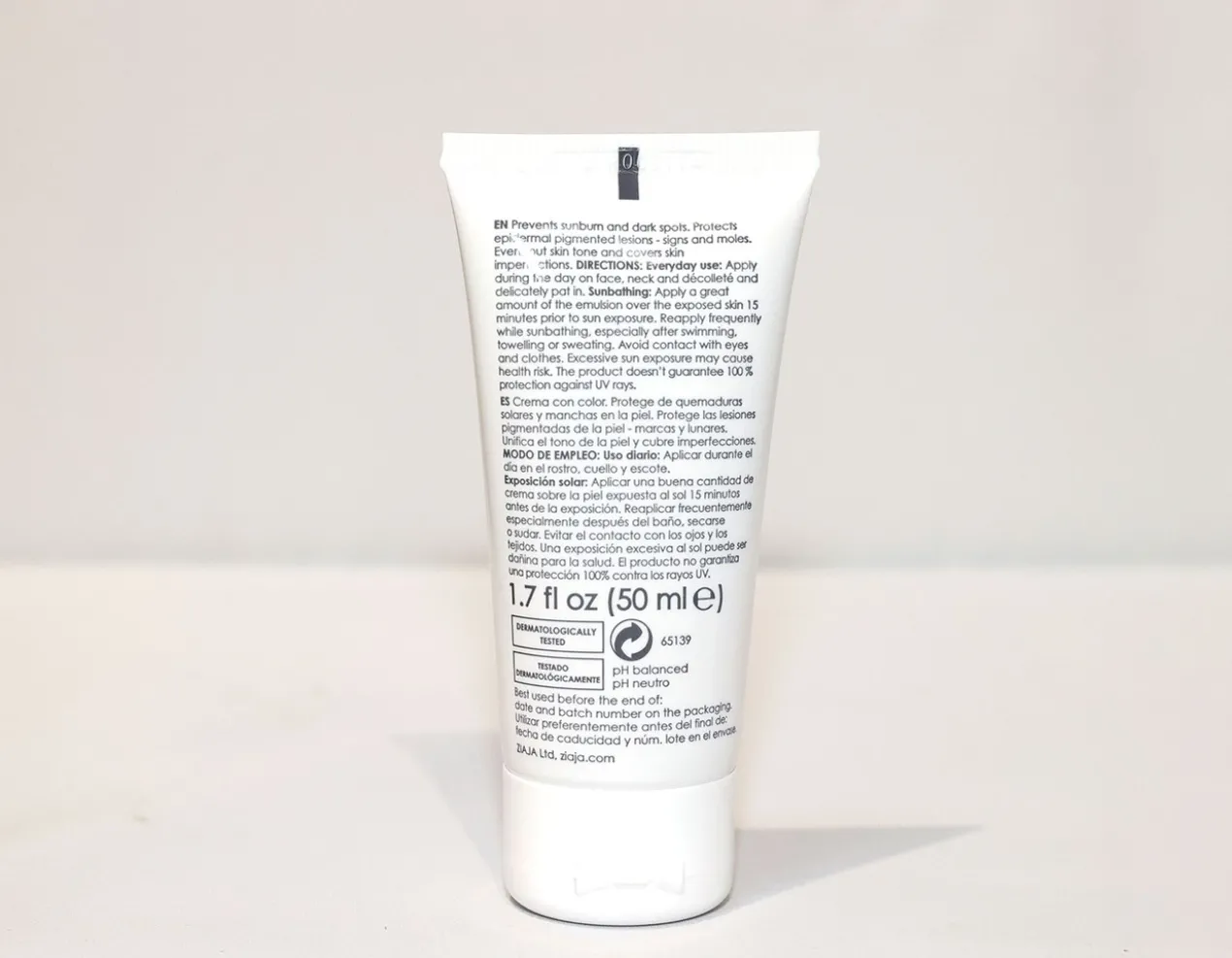 Crème Protectrice Visage avec Couleur Naturelle SPF50+